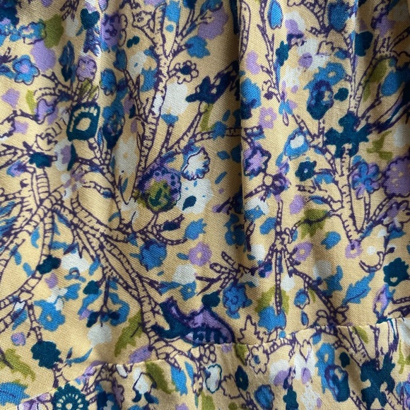 Floral Side Tie Peasant Dress - Picture 13 of 15